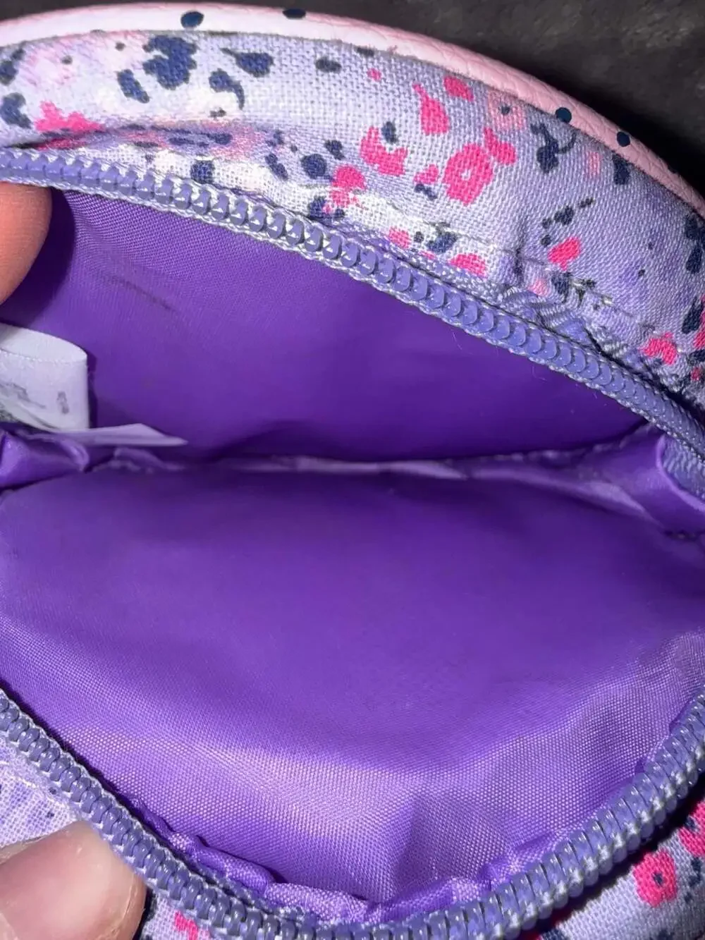 Laura Ashley Floral Smiley Face Round Crossbody Bag